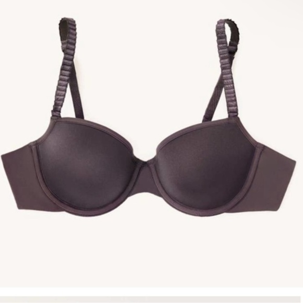 Third Love 24/7 Classic T Shirt‎ Bra Eggplant Purple 32D 1/2